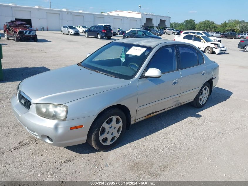 2003 Hyundai Elantra Gls/Gt VIN: KMHDN45D33U487953 Lot: 39432995