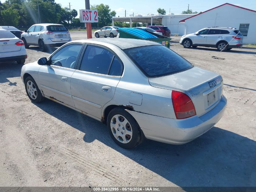 2003 Hyundai Elantra Gls/Gt VIN: KMHDN45D33U487953 Lot: 39432995