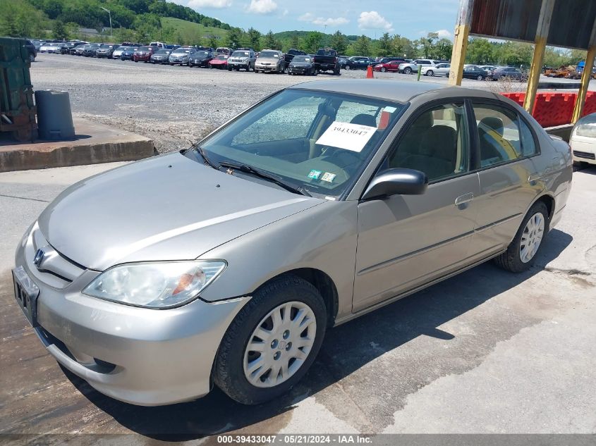 2004 Honda Civic Lx VIN: 2HGES16504H579454 Lot: 39433047