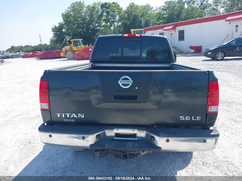 2008 Nissan Titan Le VIN: 1N6BA06CX8N310739 Lot: 39433102