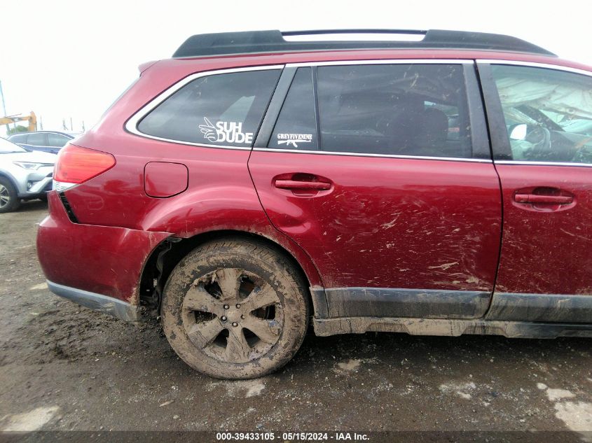 2011 Subaru Outback 2.5I Premium VIN: 4S4BRBCC5B3379252 Lot: 39433105