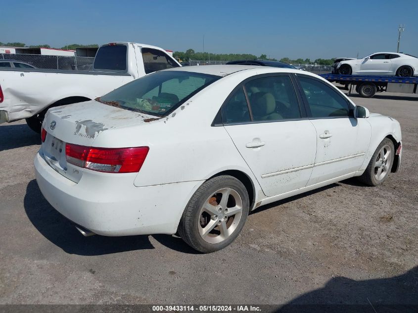 2007 Hyundai Sonata Limited/Se V6 VIN: 5NPEU46F87H184601 Lot: 39433114