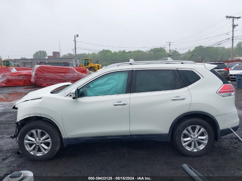 2016 Nissan Rogue Sv VIN: 5N1AT2MV4GC772826 Lot: 39433125