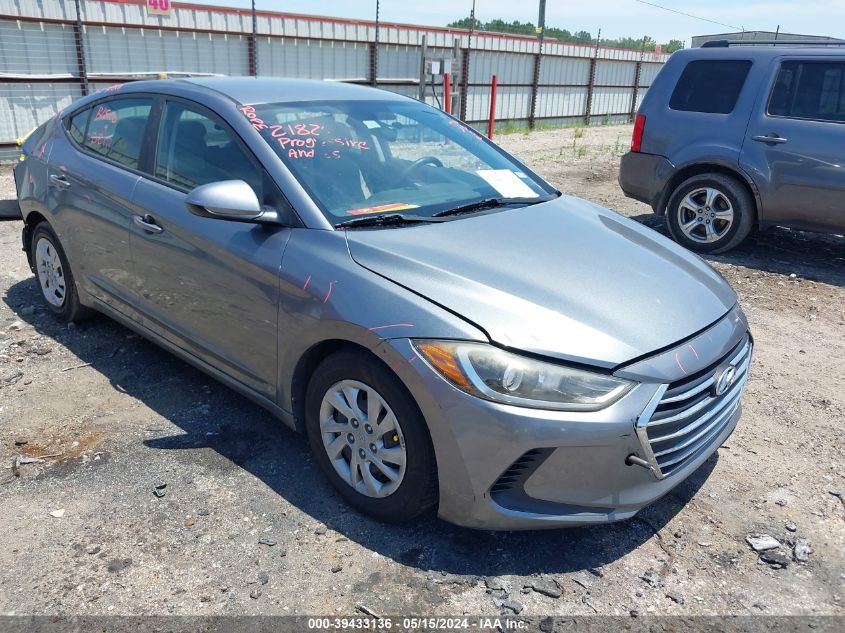 2017 Hyundai Elantra Se VIN: KMHD74LF4HU081783 Lot: 39433136