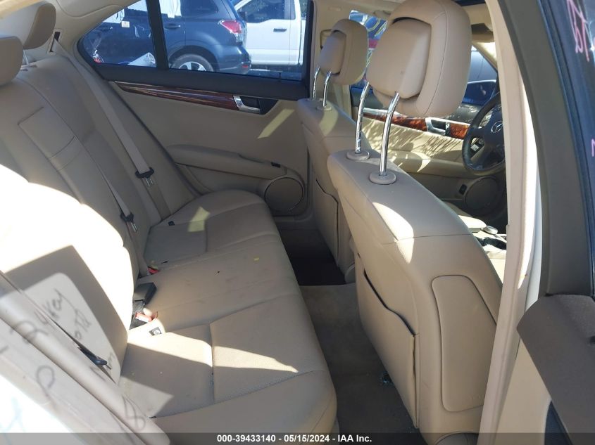 2011 Mercedes-Benz C 300 VIN: WDDGF5EB8BR178490 Lot: 39433140