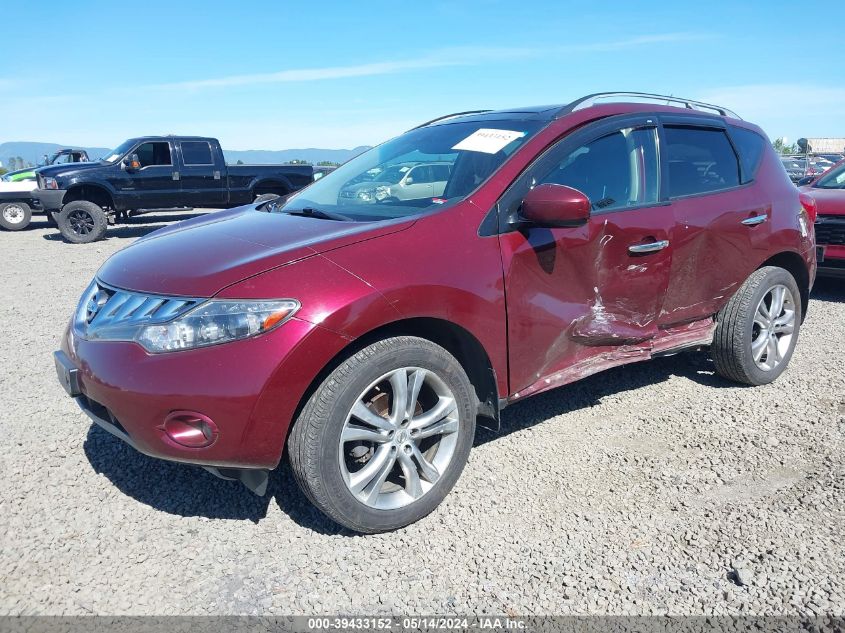 2009 Nissan Murano Le VIN: JN8AZ18W99W117311 Lot: 39433152