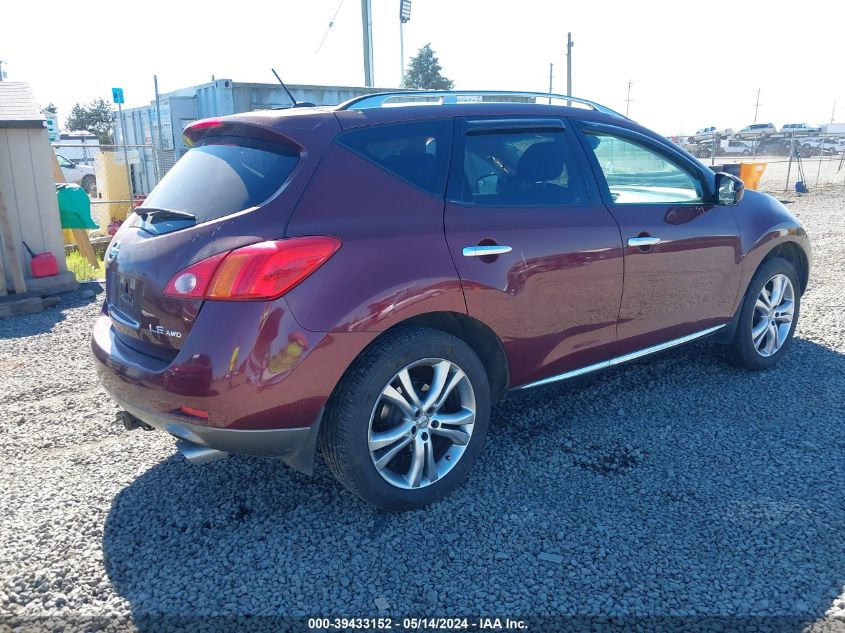 2009 Nissan Murano Le VIN: JN8AZ18W99W117311 Lot: 39433152