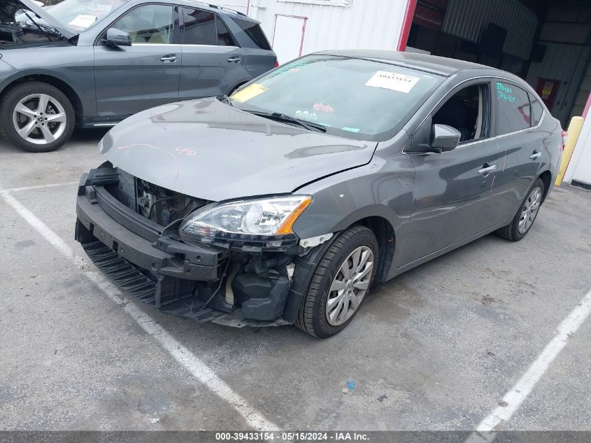 2015 Nissan Sentra Fe+ S/S/Sl/Sr/Sv VIN: 3N1AB7AP8FL653936 Lot: 39433154