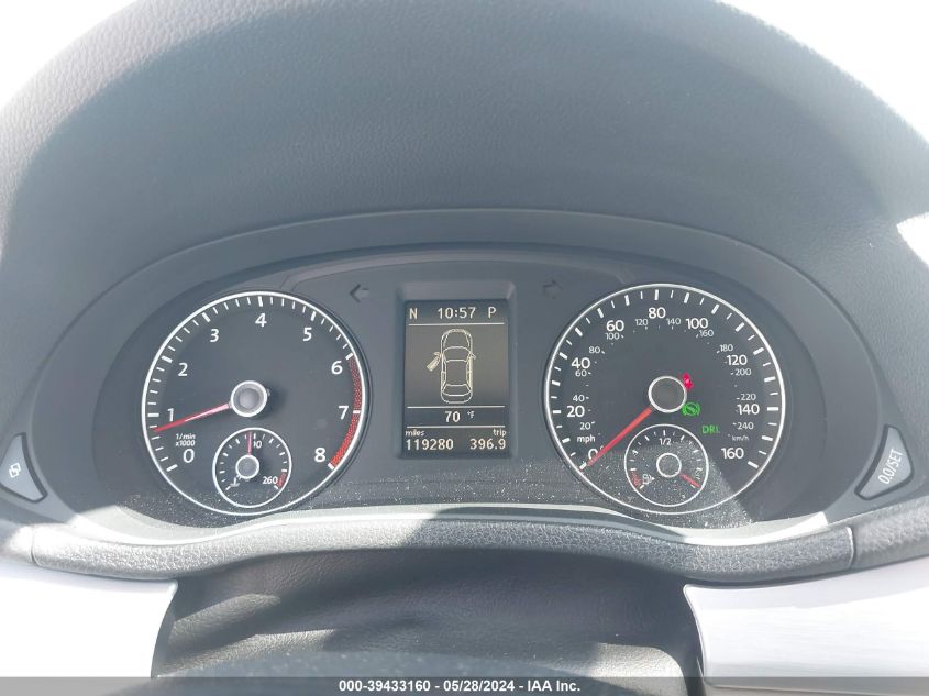 2012 Volkswagen Passat 2.5L Se VIN: 1VWBH7A31CC061022 Lot: 39433160