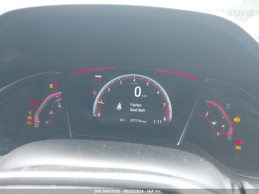 2018 Honda Civic Type R Touring VIN: SHHFK8G73JU203598 Lot: 39433182