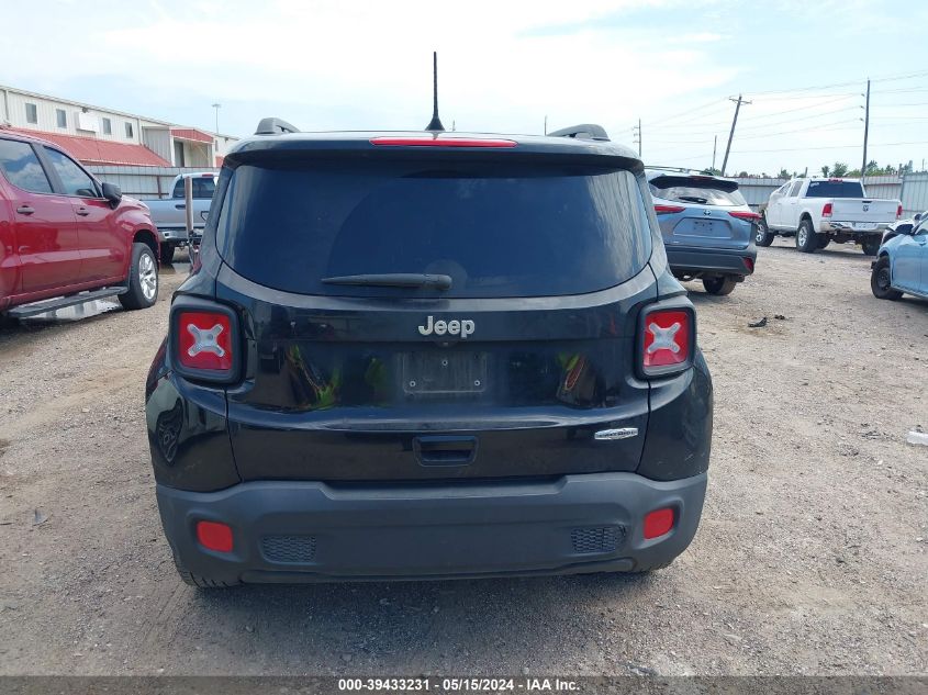 2018 Jeep Renegade Latitude Fwd VIN: ZACCJABB4JPG96324 Lot: 39433231