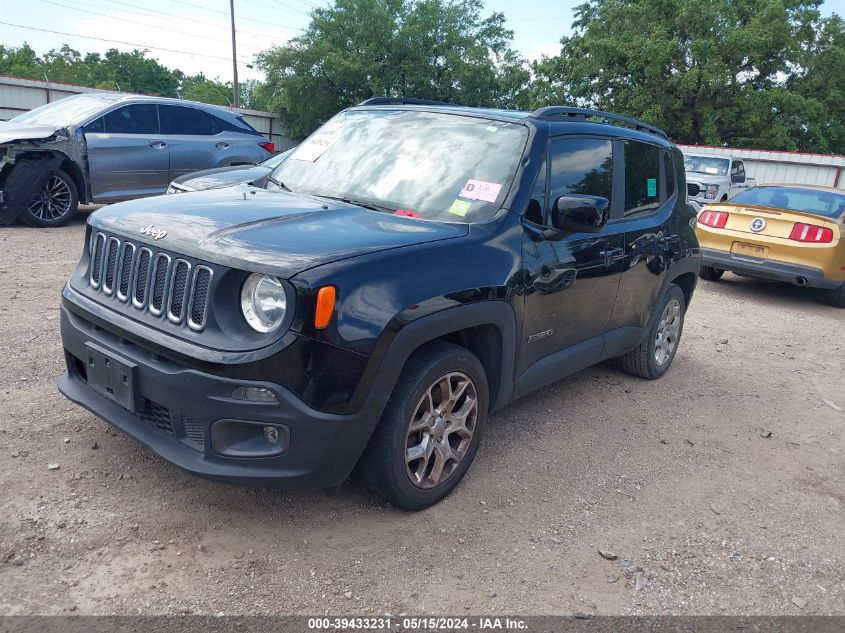 2018 Jeep Renegade Latitude Fwd VIN: ZACCJABB4JPG96324 Lot: 39433231