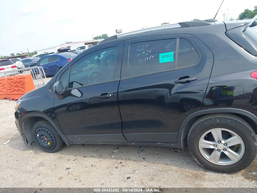 2022 Chevrolet Trax Fwd Lt VIN: KL7CJLSM0NB559987 Lot: 39433242