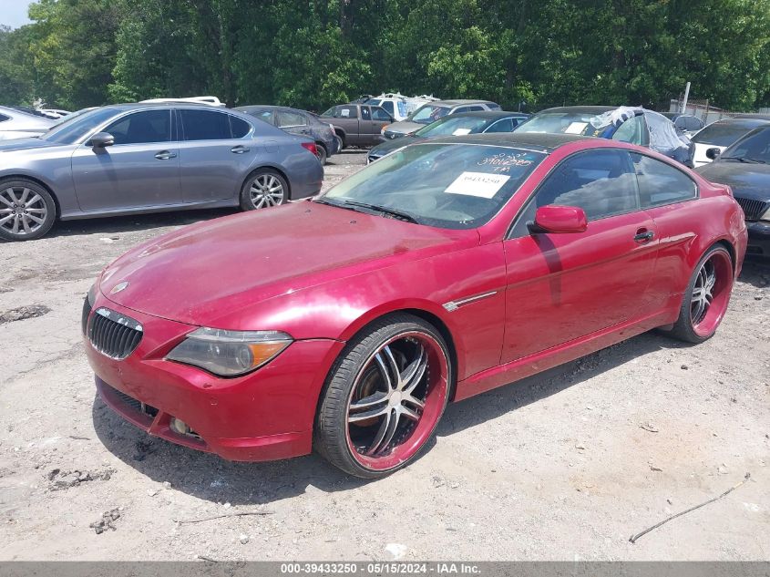 WBAEH73484B215624 | 2004 BMW 645CI