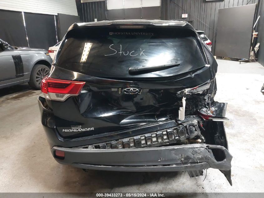 2019 Toyota Highlander Le VIN: 5TDBZRFH2KS924522 Lot: 39433273