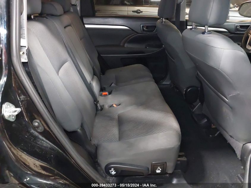 2019 Toyota Highlander Le VIN: 5TDBZRFH2KS924522 Lot: 39433273