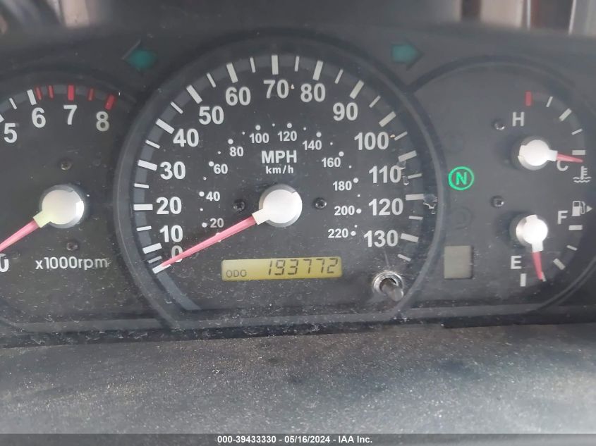 2005 Kia Sorento Ex/Lx VIN: KNDJD733955380019 Lot: 39433330