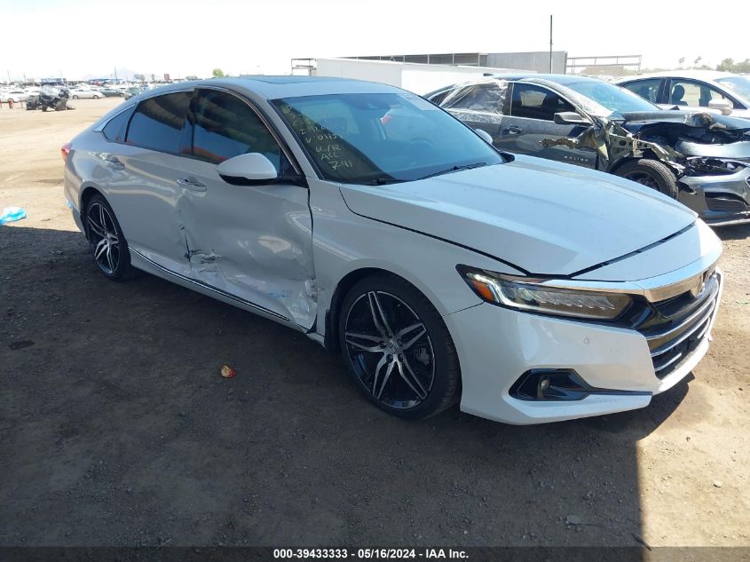 2021 Honda Accord Touring VIN: 1HGCV2F9XMA011590 Lot: 39433333