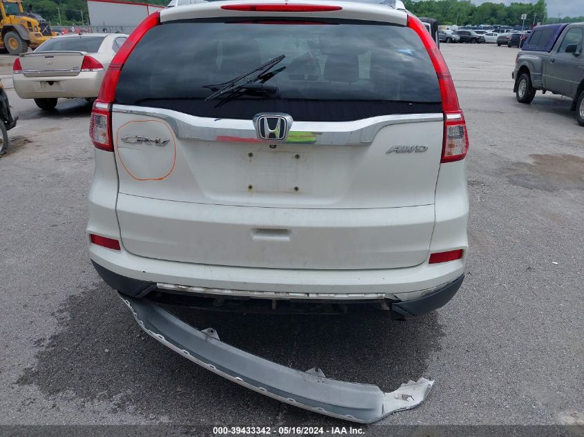 2015 Honda Cr-V Ex-L VIN: 5J6RM4H77FL092679 Lot: 39433342