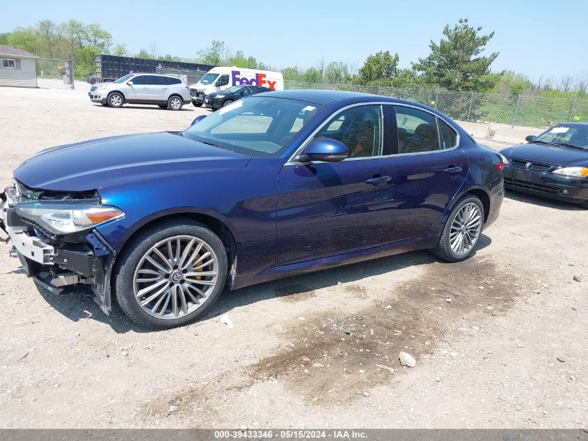 2018 Alfa Romeo Giulia Ti Lusso Awd VIN: ZARFAEEN5J7580384 Lot: 39433346