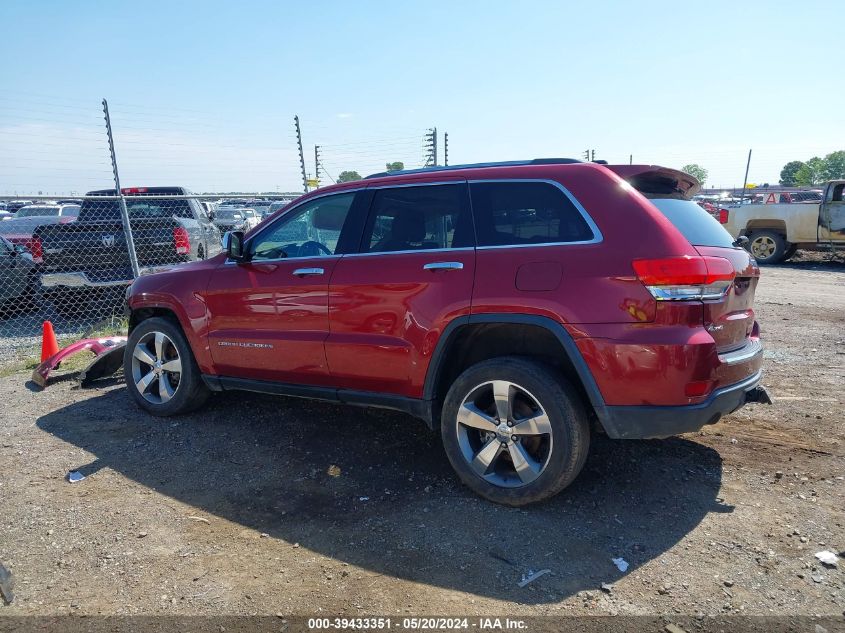 2014 Jeep Grand Cherokee Limited VIN: 1C4RJFBG2EC133429 Lot: 39433351