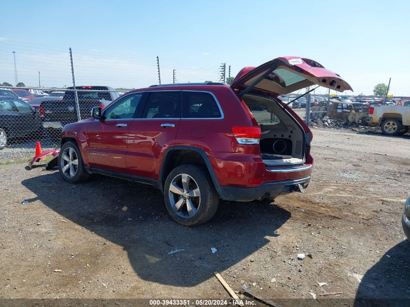 2014 Jeep Grand Cherokee Limited VIN: 1C4RJFBG2EC133429 Lot: 39433351