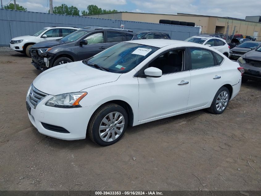 2015 Nissan Sentra Sv VIN: 3N1AB7AP8FL682143 Lot: 39433353