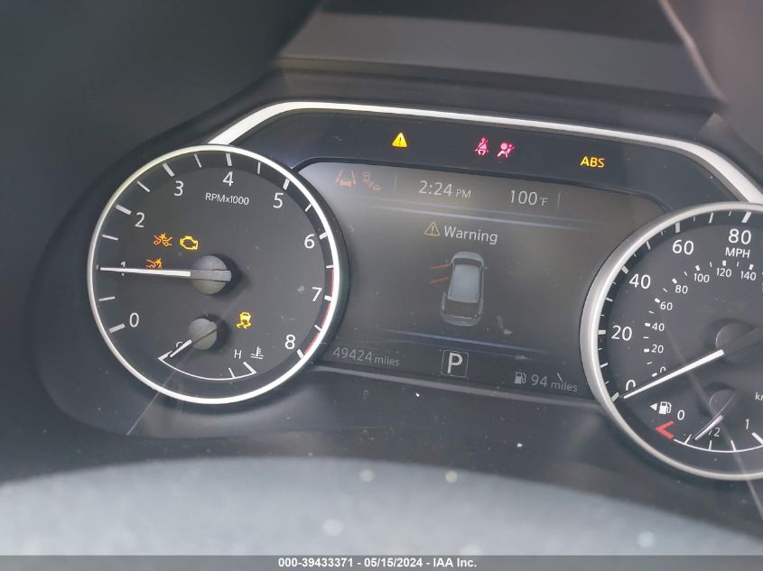 2021 Nissan Murano Sv Fwd VIN: 5N1AZ2BJ7MC104836 Lot: 39433371