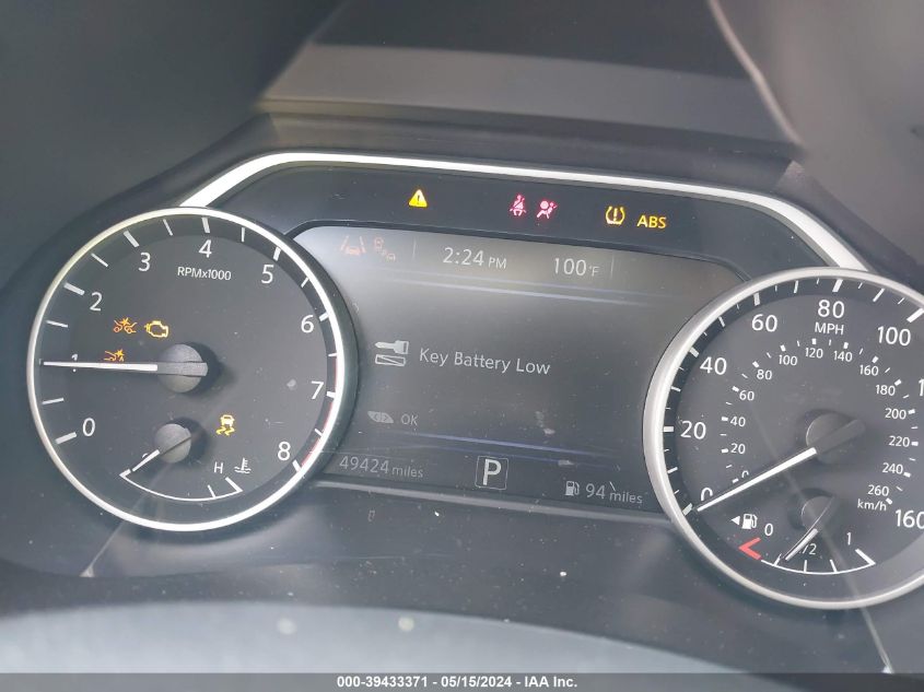 2021 Nissan Murano Sv Fwd VIN: 5N1AZ2BJ7MC104836 Lot: 39433371