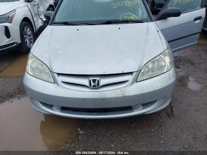 2004 Honda Civic Vp VIN: 1HGES16304L023064 Lot: 39433404