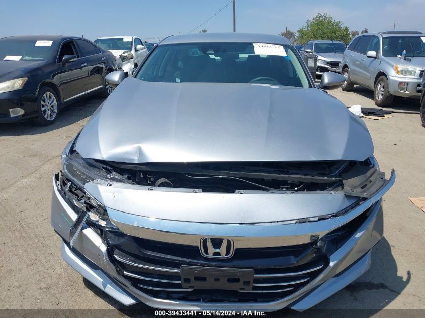 2022 Honda Accord Lx VIN: 1HGCV1F10NA027612 Lot: 39433441
