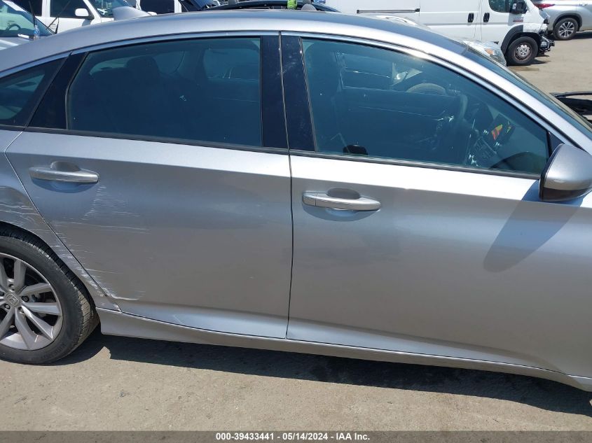 2022 Honda Accord Lx VIN: 1HGCV1F10NA027612 Lot: 39433441