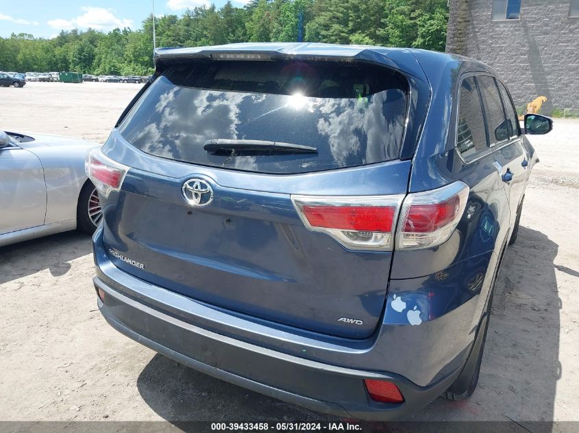 2016 Toyota Highlander Le/Le Plus VIN: 5TDBKRFH0GS240581 Lot: 39433458