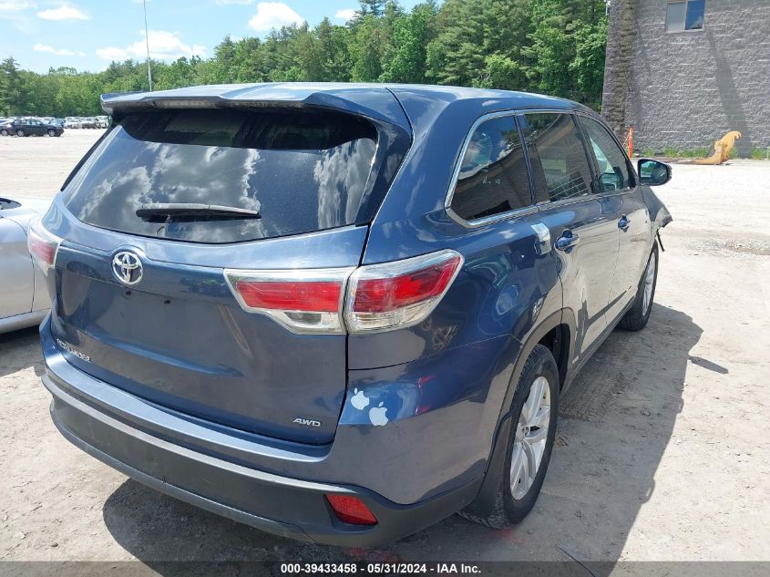 2016 Toyota Highlander Le/Le Plus VIN: 5TDBKRFH0GS240581 Lot: 39433458