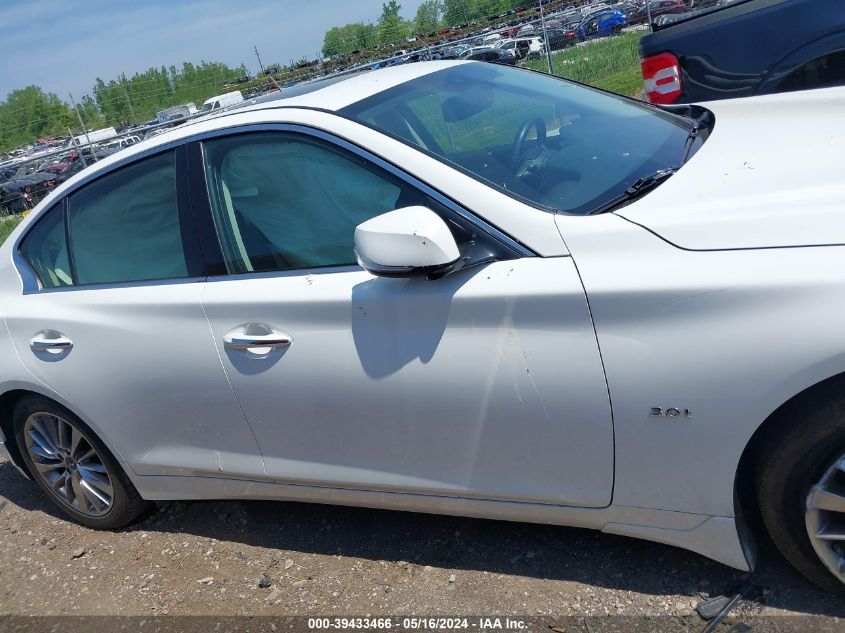 2018 Infiniti Q50 3.0T Luxe VIN: JN1EV7AR1JM442070 Lot: 39433466