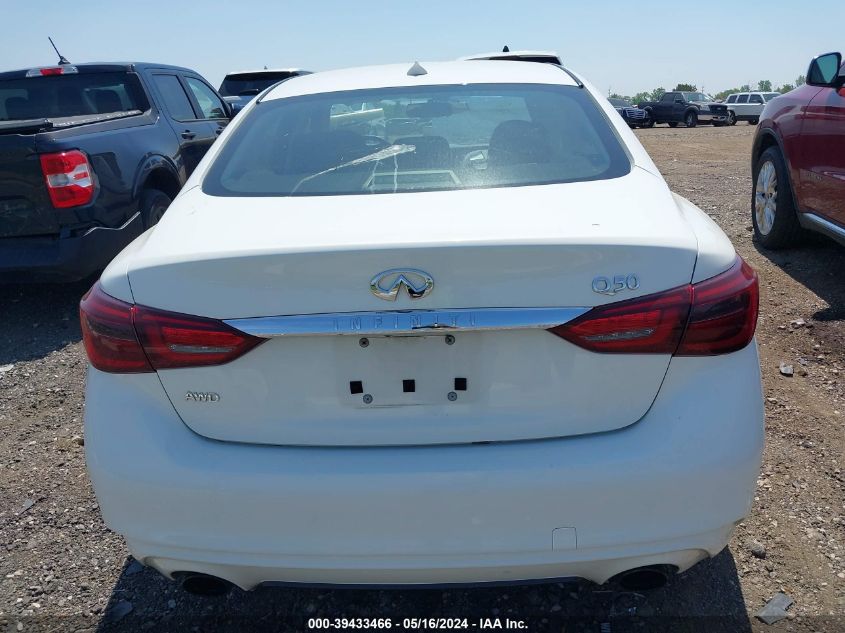 2018 Infiniti Q50 3.0T Luxe VIN: JN1EV7AR1JM442070 Lot: 39433466