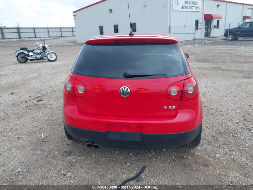 2009 Volkswagen Rabbit S VIN: WVWDA71K39W095736 Lot: 39433490