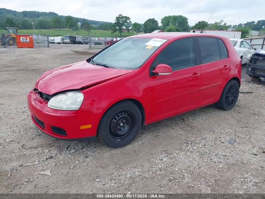 2009 Volkswagen Rabbit S VIN: WVWDA71K39W095736 Lot: 39433490