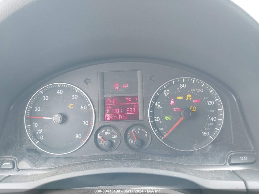 2009 Volkswagen Rabbit S VIN: WVWDA71K39W095736 Lot: 39433490