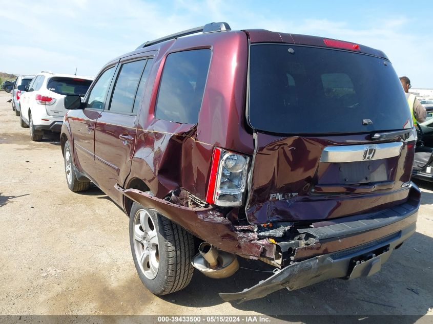 2012 Honda Pilot Ex-L VIN: 5FNYF4H58CB041720 Lot: 39433500