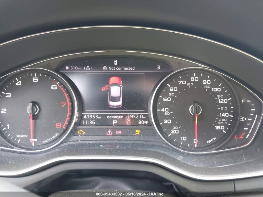 2018 Audi A4 2.0T Premium/2.0T Tech Premium VIN: WAUDNAF48JA048566 Lot: 39433502