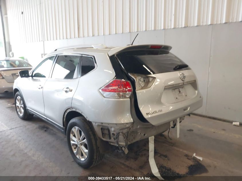 2016 Nissan Rogue S/Sl/Sv VIN: KNMAT2MV1GP682675 Lot: 39433517