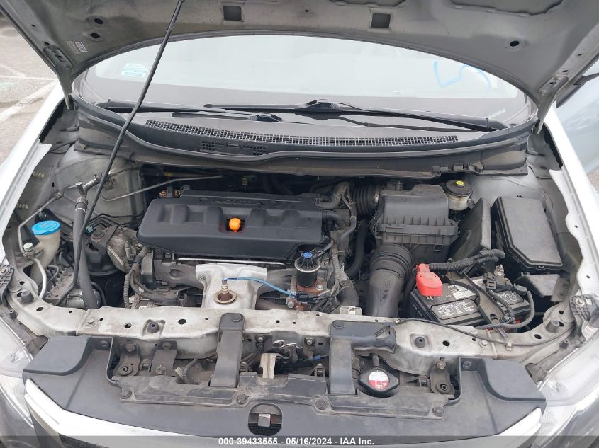 2012 Honda Civic Lx VIN: 2HGFB2F58CH516286 Lot: 39433555