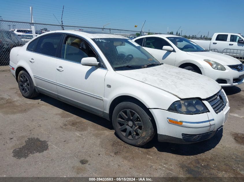 2003 Volkswagen Passat Gls VIN: WVWPD63B73P185694 Lot: 39433583