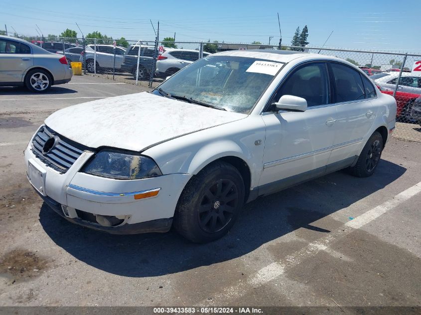 2003 Volkswagen Passat Gls VIN: WVWPD63B73P185694 Lot: 39433583