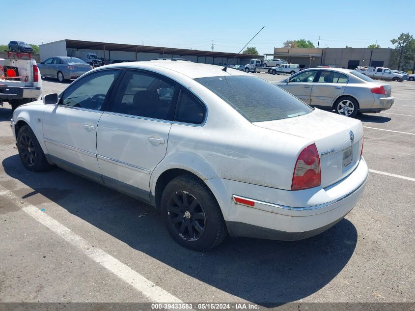 2003 Volkswagen Passat Gls VIN: WVWPD63B73P185694 Lot: 39433583