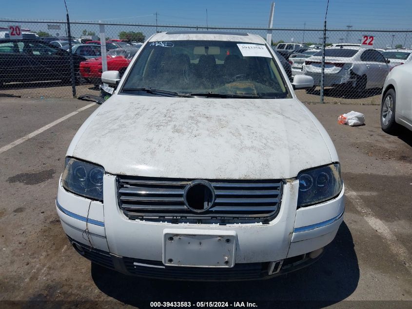 2003 Volkswagen Passat Gls VIN: WVWPD63B73P185694 Lot: 39433583