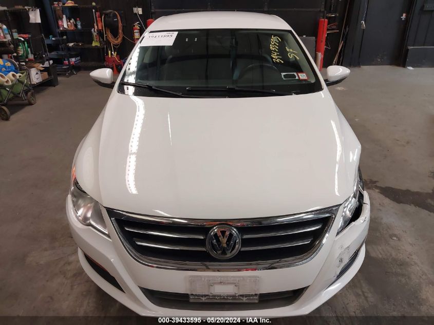 2012 Volkswagen Cc Sport VIN: WVWMP7AN3CE515162 Lot: 39433595