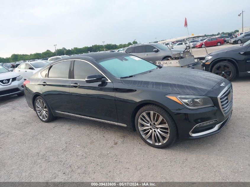 2018 Genesis G80 5.0 Ultimate VIN: KMHGN4JF0JU229388 Lot: 39433605