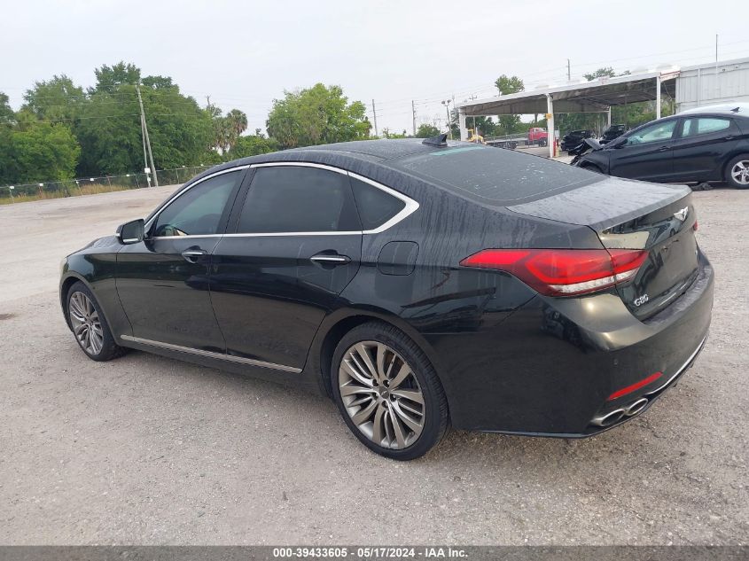 2018 Genesis G80 5.0 Ultimate VIN: KMHGN4JF0JU229388 Lot: 39433605